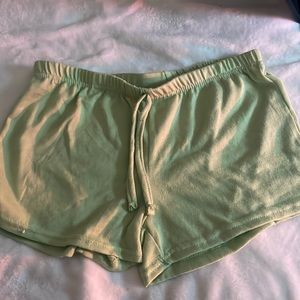 green pj shorts